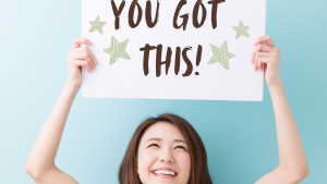 5 Easy PTA Events 3 parent holding up you got this sign