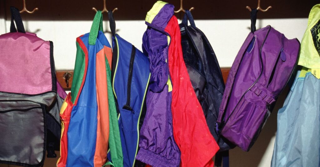 5 Things I Reset Every Night for a Calm Morning: Night time routine for working moms 3 childrens school backpacks, how I reset the night before for a calm morning